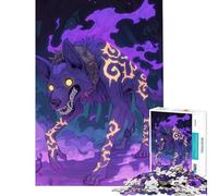 for Adults 1000 Piece Jigsaw Puzzle Hell Wolf Creature Difficult And Challenge A Work of Art Educational Games Suitable for People Aged 14 And Above (50x75cm)