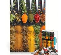 for Adults 1000 Piece Jigsaw Puzzle Herbs And Spices Fun Games Parent-child Interaction Every Piece Is Unique 38x52cm