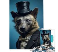 for Adults 1000 Piece Jigsaw Puzzle Hyena Wild Animals Educational Games Toys Educational Games Great Gifts Staycation Kill Time (Size 38x52cm)