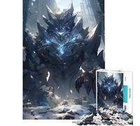 for Adults 1000 Piece Jigsaw Puzzle Ice Golem Toy Intellectual Game Impossible Game for The Whole for Women Men (Size 38x52cm)