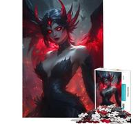 for Adults 1000 Piece Jigsaw Puzzle Infernal Empress Toy Intellectual Game Impossible Game for The Whole for Women Men (Size 38x26cm)