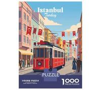 for Adults 1000 Piece Jigsaw Puzzle Istanbul Tram Teenager Puzzles DIY Toys Difficult Challenge Challenging Game Gifts 70x50cm/1000pcs