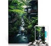 for Adults 1000 Piece Jigsaw Puzzle Japan Landscape Art Made of wood for age 14 years and over Staycation Kill time Gift ideas。size：50x75cm/19.68x29.52inch