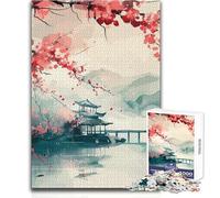 for Adults 1000 Piece Jigsaw Puzzle Japan Landscape Enjoy Peaceful Quiet Moments High Accuracy Cutting Craft Play Toy Size 50x75cm