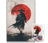 for Adults 1000 Piece Jigsaw Puzzle Japan Samurai Warrior Enjoy Peaceful Quiet Moments High Accuracy Cutting Craft Play Toy Size 50x75cm