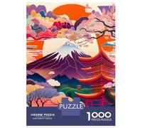 for Adults 1000 Piece Jigsaw Puzzle Japanese Abstract Colorful Jigsaw for Adults Hands-on Game Wall Decoration Fun at Home Activities, 70x50cm/1000pcs