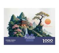 for Adults 1000 Piece Jigsaw Puzzle Japanese Zen Garden Decor Jigsaw Puzzle Brain Teaser Game Hand Speed Race Fun Activities at Home 52x38cm/1000pcs