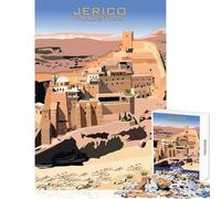 for Adults 1000 Piece Jigsaw Puzzle Jerico Ariha Palestine Shared Joyful Home Experience Wonderful Festive (38X52cm)