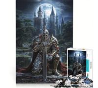 for Adults 1000 Piece Jigsaw Puzzle Knight Before Castle DIY Toys Pattern Assembly Artists' Collection Fine Arts 50x75cm