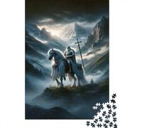 for Adults 1000 Piece Jigsaw Puzzle Knight in Shining Armor-3 Adult Puzzles DIY Toys Presents for Women Unique Birthday And Xmas Gifts 38x26cm/1000pcs