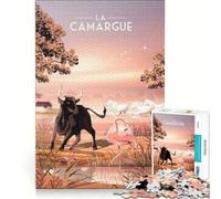 for Adults 1000 Piece Jigsaw Puzzle La Camargue, Fun Games, Parent-child Interaction, Every Piece Is Unique 50x75cm