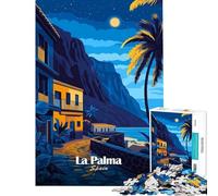 for Adults 1000 Piece Jigsaw Puzzle La Palma Night Scene Educational Games Toys Educational Games Great Gifts Staycation Kill Time (Size 50x75cm)