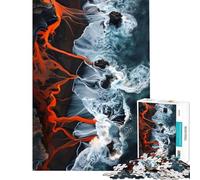 for Adults 1000 Piece Jigsaw Puzzle Lava Meets Ocean Relax Games Learning Educational Toys Art Work Gifts Staycation Kill Time (size 50x75cm)