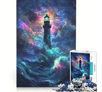 for Adults 1000 Piece Jigsaw Puzzle Lighthouses Not Fall, DIY Toys, Pattern Assembly, Artists' Collection, Fine Arts 38x52cm