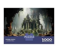 for Adults 1000 Piece Jigsaw Puzzle Lost Temple Exploration Adventure Adult Jigsaw Puzzle Relax Games Staycation Kill Time Fun Activities at Home 70x50cm/1000pcs