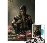 for Adults 1000 Piece Jigsaw Puzzle Lotus of Longing - Silent Grace Toy Intellectual Game Impossible Game for The Whole for Women Men (Size 75x50cm)