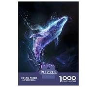 for Adults 1000 Piece Jigsaw Puzzle Luminescent Whale Dive Adult Jigsaw Toy Wall Decor Difficult Challenge Fun at Home Activities, 52x38cm/1000pcs