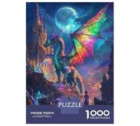 for Adults 1000 Piece Jigsaw Puzzle Magical Rainbow Dragon Adult Puzzles Toy Wall Decor Staycation Kill Time Unique Birthday And Xmas Gifts 38x26cm/1000pcs