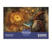 for Adults 1000 Piece Jigsaw Puzzle Magical Wizard's Spellbook Adult Jigsaw Puzzle Relax Games Staycation Kill Time Fun Activities at Home 70x50cm/1000pcs