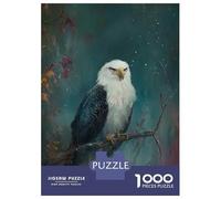 for Adults 1000 Piece Jigsaw Puzzle Majestic Bald Eagle Adult Puzzles Anti-Stress Toys Precision Cutting Fun Activities at Home 52x38cm/1000pcs