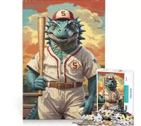 for Adults 1000 Piece Jigsaw Puzzle Mesozoic Baseball Legend Hands-on Game Fun Activities at Home Deal As Gifts for The Whole Family 50x75cm