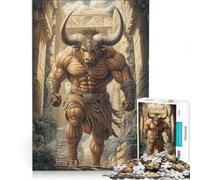 for Adults 1000 Piece Jigsaw Puzzle Minotaur in The Labyrinth Educational Games Analysis And Logic Presents for Women 38x52cm