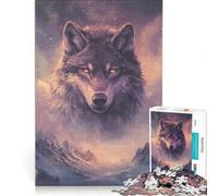 for Adults 1000 Piece Jigsaw Puzzle Mistshadow Wolf DIY Toys Staycation Kill Time Unique Birthday And Gifts 38x26cm