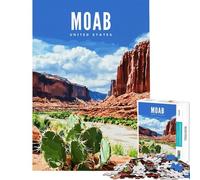 for Adults 1000 Piece Jigsaw Puzzle Moab United States Relax Games Learning Educational Toys Art Work Gifts Staycation Kill Time (size 38x26cm)