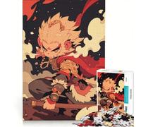 for Adults 1000 Piece Jigsaw Puzzle Monkey King Cartoon Hands-on Game Fun Activities at Home Deal As Gifts for The Whole Family 50x75cm