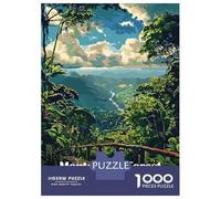 for Adults 1000 Piece Jigsaw Puzzle Monteverde Forest Costa Rica Landscape Art Jigsaw for Adults Relax Games Hand Speed Race Fun Activities at Home 70x50cm/1000pcs