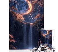 for Adults 1000 Piece Jigsaw Puzzle Moon Magic Landscape Toy Wall Decor Art Work Gift Hands-on Game Enhance Love between Couples Size 50x75cm