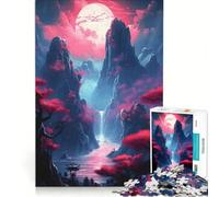 for Adults 1000 Piece Jigsaw Puzzle Moonlight Sakura Peaks DIY Toys Staycation Kill Time Unique Birthday And Gifts 38x52cm