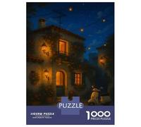 for Adults 1000 Piece Jigsaw Puzzle Moonlit Ride Through Italy Adult Jigsaw Puzzle Relax Games Staycation Kill Time Fun Activities at Home 38x26cm/1000pcs