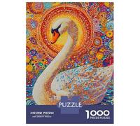 for Adults 1000 Piece Jigsaw Puzzle Mosaic Swan Beauty Jigsaw for Adults Family Game Improve Memory Christmas Birthday Gifts 70x50cm/1000pcs
