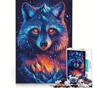 for Adults 1000 Piece Jigsaw Puzzle Mountains Raccoon Fire Educational Games Analysis And Logic Presents for Women 38x52cm