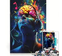 for Adults 1000 Piece Jigsaw Puzzle Music Brain Explosion Educational Games Analysis And Logic Presents for Women 38x26cm