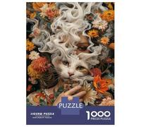 for Adults 1000 Piece Jigsaw Puzzle Mystic Whiskers Jigsaw Puzzle Brain Teaser Game Hand Speed Race Fun Activities at Home 38x26cm/1000pcs