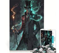 for Adults 1000 Piece Jigsaw Puzzle Mystical Gentleman with Staff And Magic Hands-on Game Fun Activities at Home Deal As Gifts for The Whole Family 38x52cm