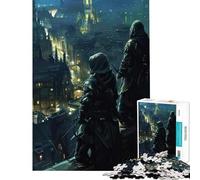 for Adults 1000 Piece Jigsaw Puzzle Nightwatch Over City Toy Intellectual Game Impossible Game for The Whole for Women Men (Size 75x50cm)