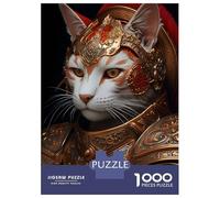 for Adults 1000 Piece Jigsaw Puzzle Noble Cat Painting Jigsaw Puzzle Brain Teaser Game Hand Speed Race Fun Activities at Home 70x50cm/1000pcs
