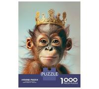 for Adults 1000 Piece Jigsaw Puzzle Orangutan King Jigsaw for Adults Family Game Improve Memory Christmas Birthday Gifts 38x26cm/1000pcs