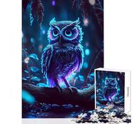 for Adults 1000 Piece Jigsaw Puzzle Owl of Destiny Shared Joyful Home Experience Wonderful Festive (38X52cm)