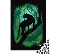 for Adults 1000 Piece Jigsaw Puzzle Panther in The Jungle Adult Puzzles Hands-on Game Birthday Present Fun at Home Activities, 70x50cm/1000pcs