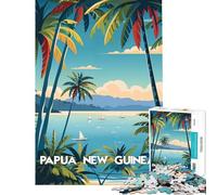 for Adults 1000 Piece Jigsaw Puzzle Papua Tropical Escape Fun at Home Activities, Presents for Women Fun Games for And from 14 Years And over (38x52cm)