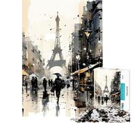 for Adults 1000 Piece Jigsaw Puzzle Paris Eiffel Tower Challenging To Complete Family Activities Family Game Suitable for People Aged 14 And Above (50x75cm)