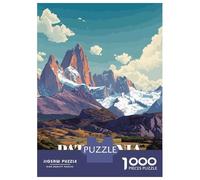 for Adults 1000 Piece Jigsaw Puzzle Patagonia Landscape Art Print Jigsaw Puzzle Relax Games Home Decoration Unique Birthday And Xmas Gifts 52x38cm/1000pcs