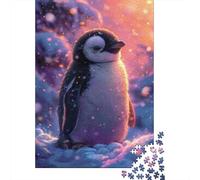 for Adults 1000 Piece Jigsaw Puzzle Penguin Baby Snowy Winter Adult Jigsaw Puzzle Brain Teaser Game For Family Fun Christmas Birthday Gifts 38x26cm/1000pcs