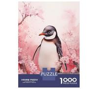 for Adults 1000 Piece Jigsaw Puzzle Penguin Watercolor Jigsaw for Adults Family Game Improve Memory Christmas Birthday Gifts 70x50cm/1000pcs