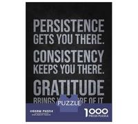 for Adults 1000 Piece Jigsaw Puzzle Persistence, Consistency, Gratitude Puzzle for Adults Relaxing Games Birthday Present Unique Birthday And Xmas Gifts 70x50cm/1000pcs