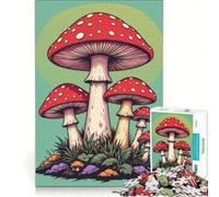 for Adults 1000 Piece Jigsaw Puzzle Psychedelic Mushroom Hands-on Game Fun Activities at Home Deal As Gifts for The Whole Family 50x75cm